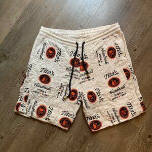 Rare Tito's vodka hemp patchwork shorts